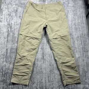 The North Face Paramount Pants Mens 38x31 Beige Convertible Hiking Belted Nylon